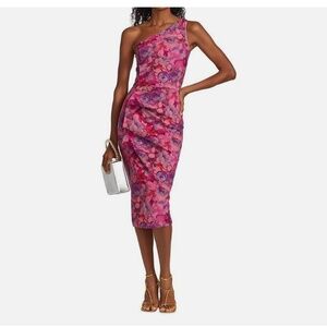 Chiara Boni Hiroko One-Shoulder Floral Dress